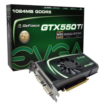 VGA PCIEXP 1.0GB DDR5 GF GTX550 EVGA TI 981M 192BIT 2DVI/HDM