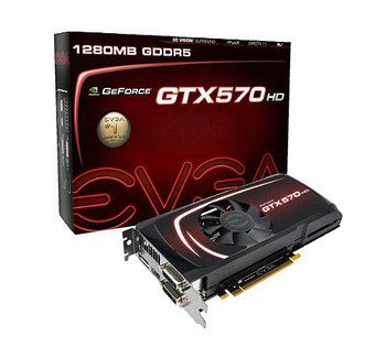 VGA PCIEXP 1.2GB DDR5 GF GTX570 EVGA 732M 320BIT 2DVI/MINIHD