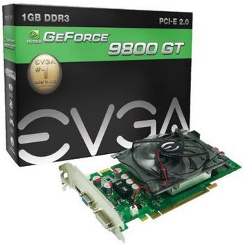 ‹ › VGA PCIEXP 1.0GB DDR3 GF 9800GT EVGA 550M 256BIT DVI/HD